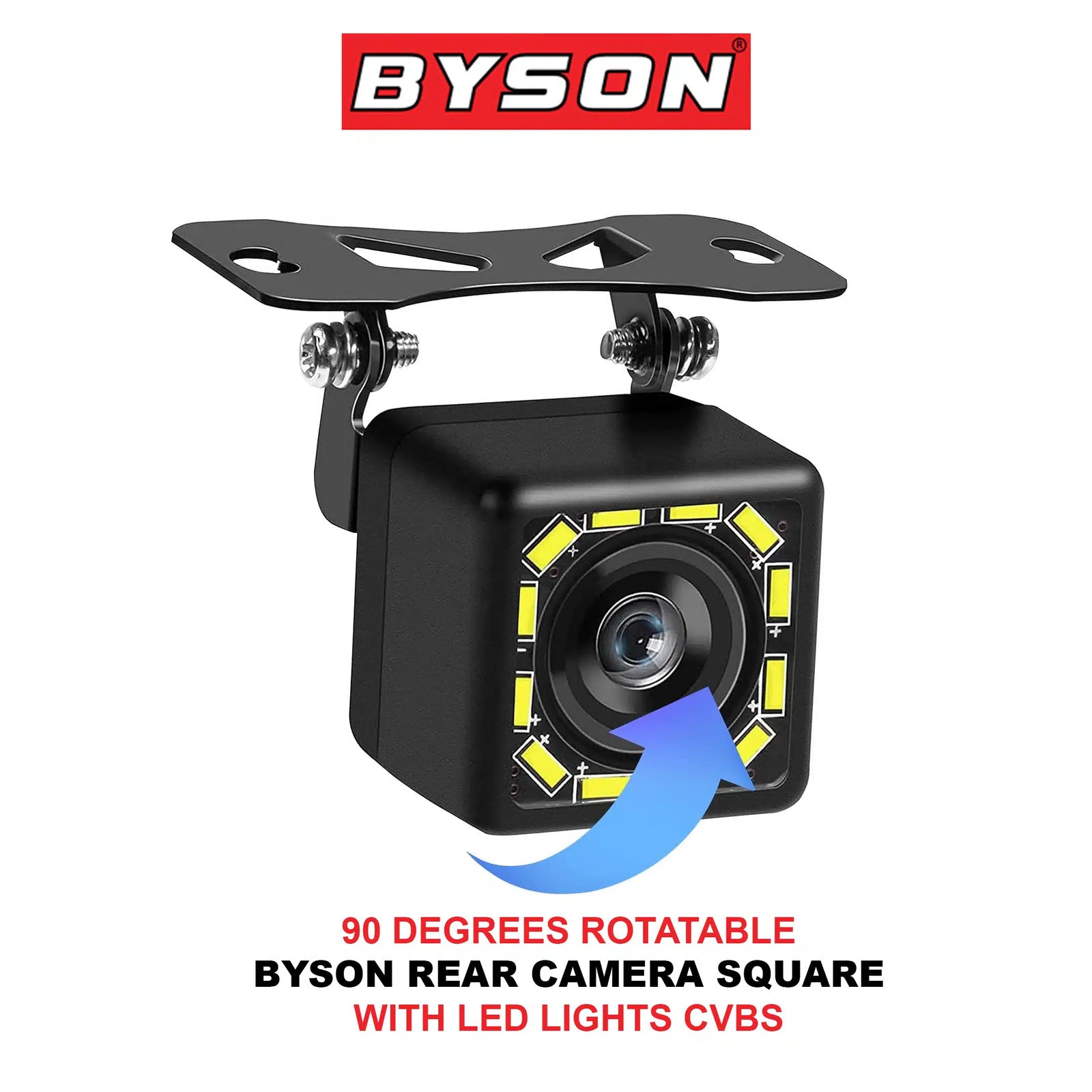 BYSON REAR CAMERA SQUARE WITH LED LIGHTS (CVBS) - Image 5