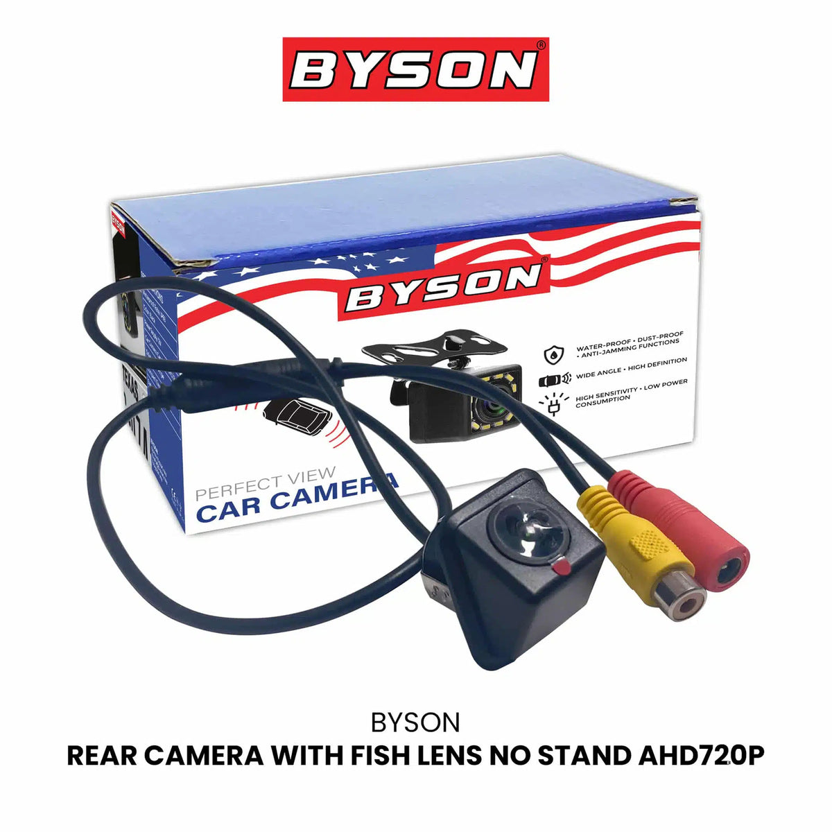 BYSON REAR CAMERA WITH FISH LENS AHD720P