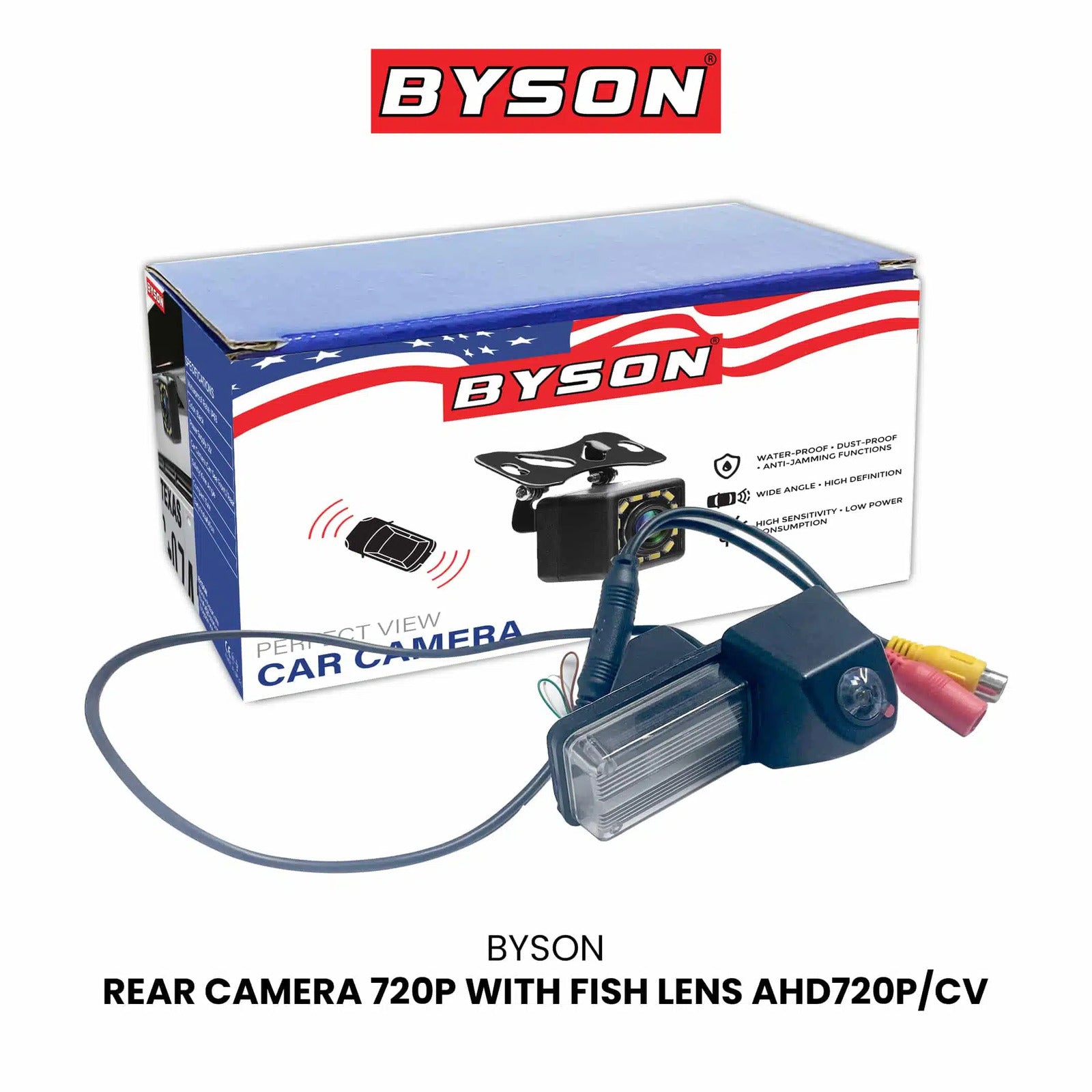 BYSON REAR CAMERA 720P WITH FISH LENS AHD720P/CV