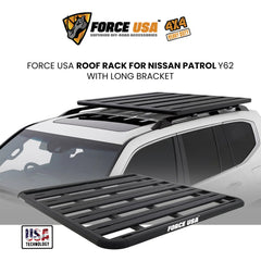 FORCE USA ROOF RACK NISSAN PATROL Y62 WITH LONG BRACKET - Image 2
