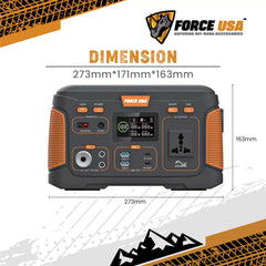 FORCE USA PORTABLE POWER STATION 300W - Image 3