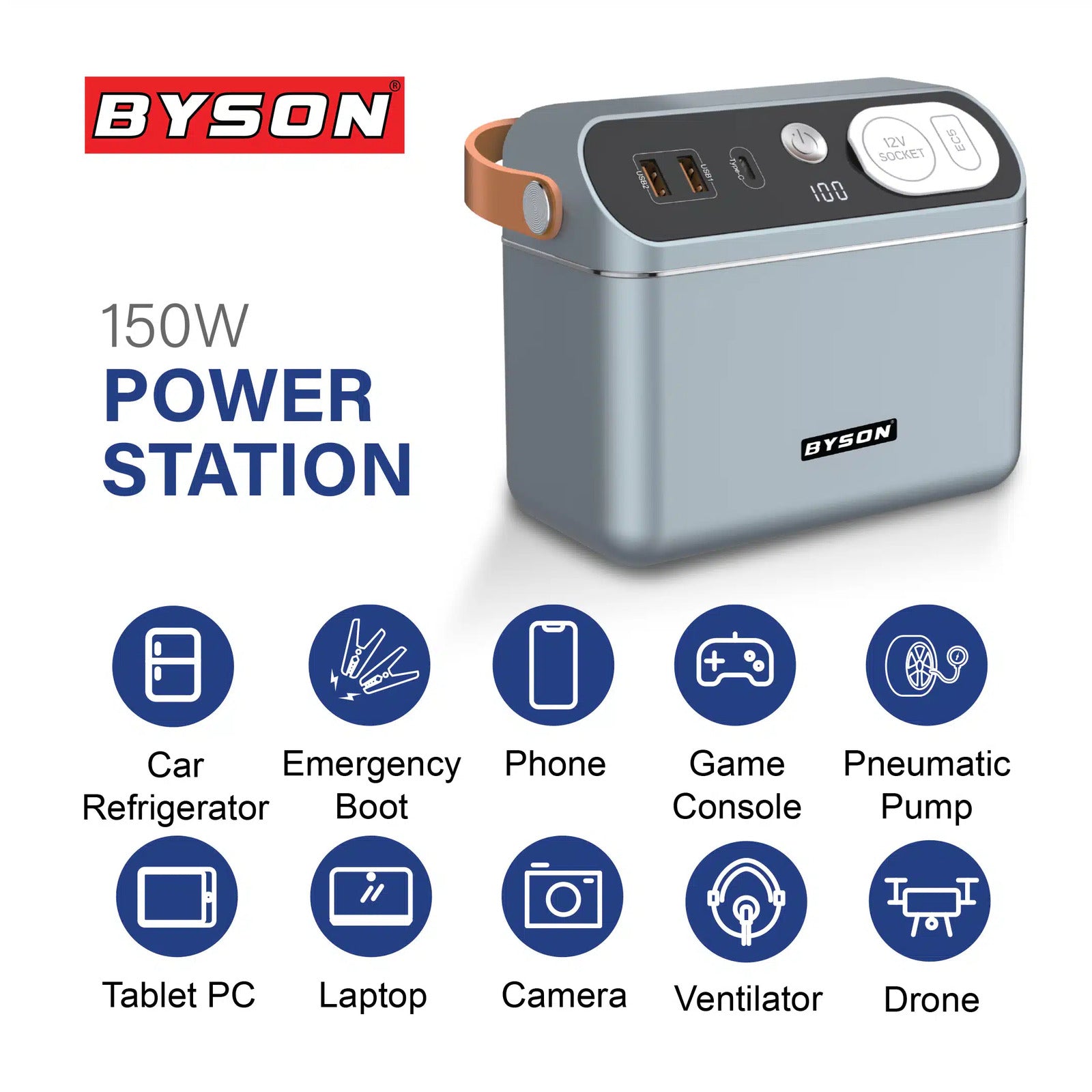 BYSON PORTABLE POWER STATION 150W - Image 5