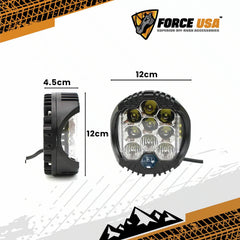 FORCE USA ROUND CAMPING LIGHT WHITE/YELLOW - Image 2