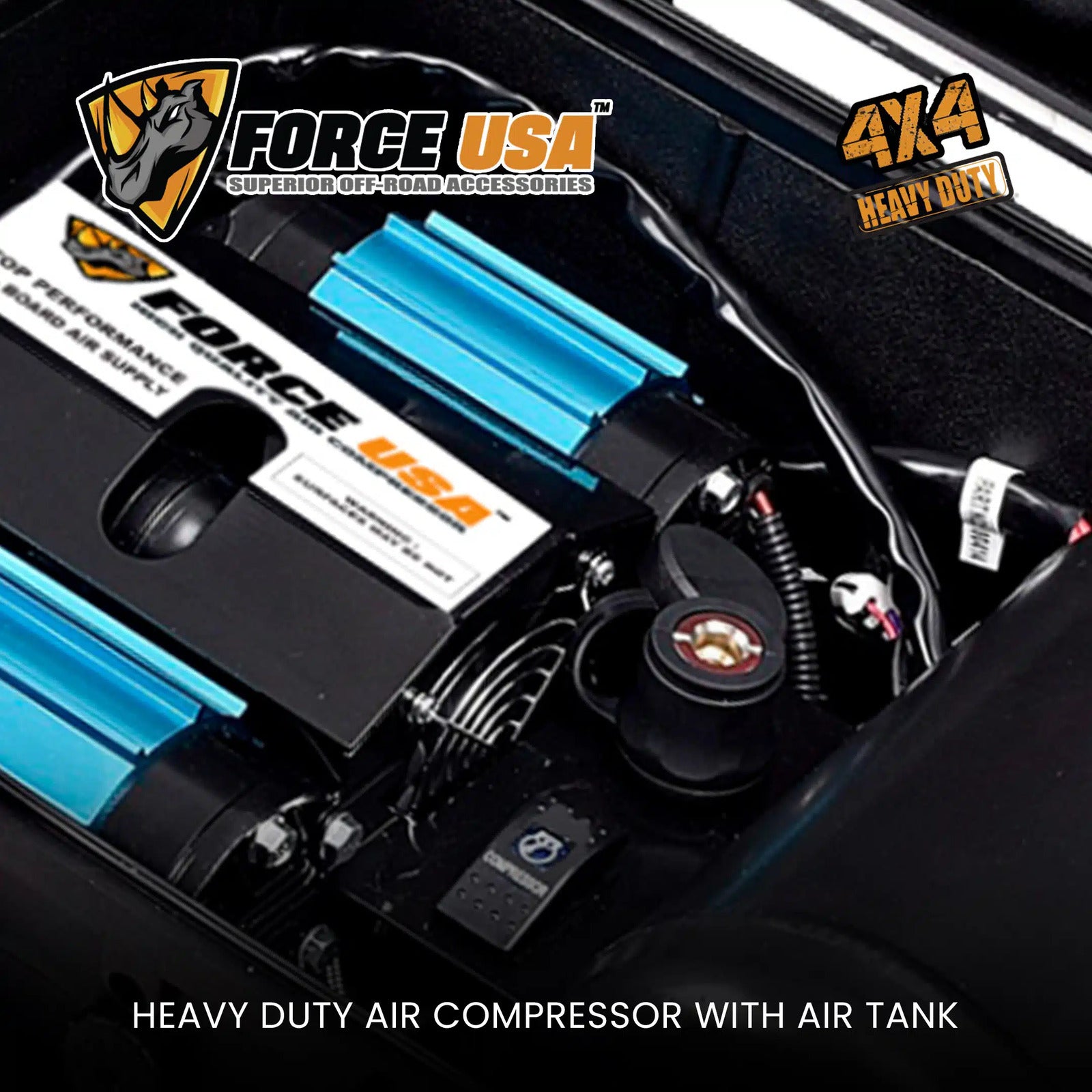 Force USA Powerful Air Compressor with Built-In Air Tank - Image 4