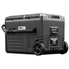 FORCE USA Portable Dual Zone Fridge 45L With Tyre : Battery Protection