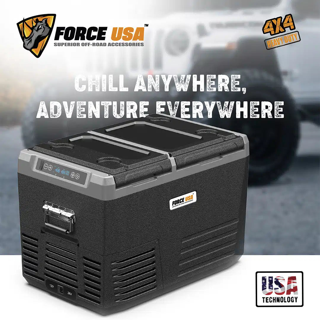 FORCE USA Portable Dual Zone Fridge 45L: Battery Protection - Image 3