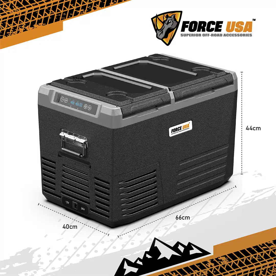 FORCE USA Portable Dual Zone Fridge 45L: Battery Protection - Image 5