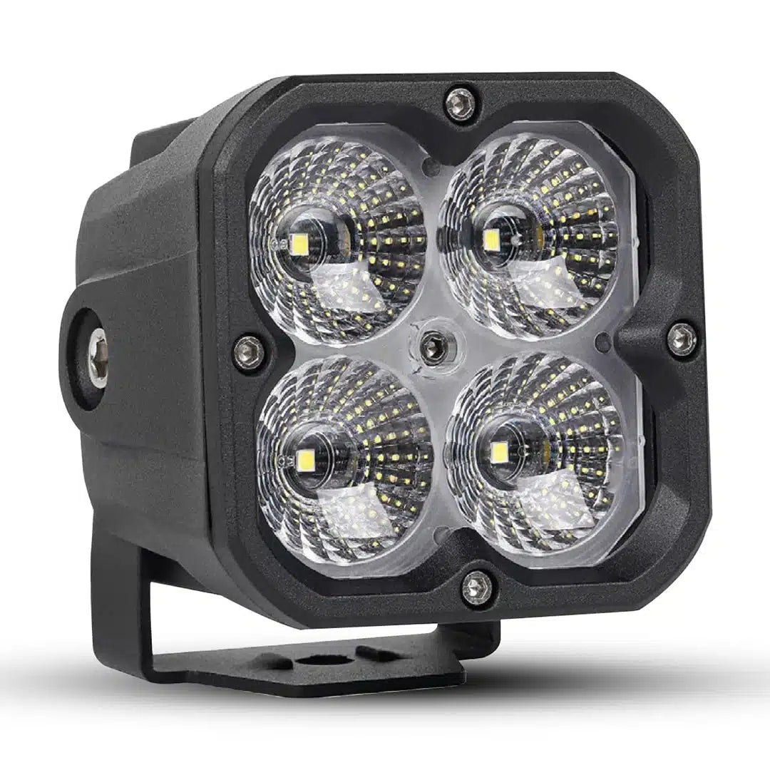 FORCE USA 3-IN-1 COMPACT CUBE DRIVING LUMA LIGHT FLOOD- WHITE