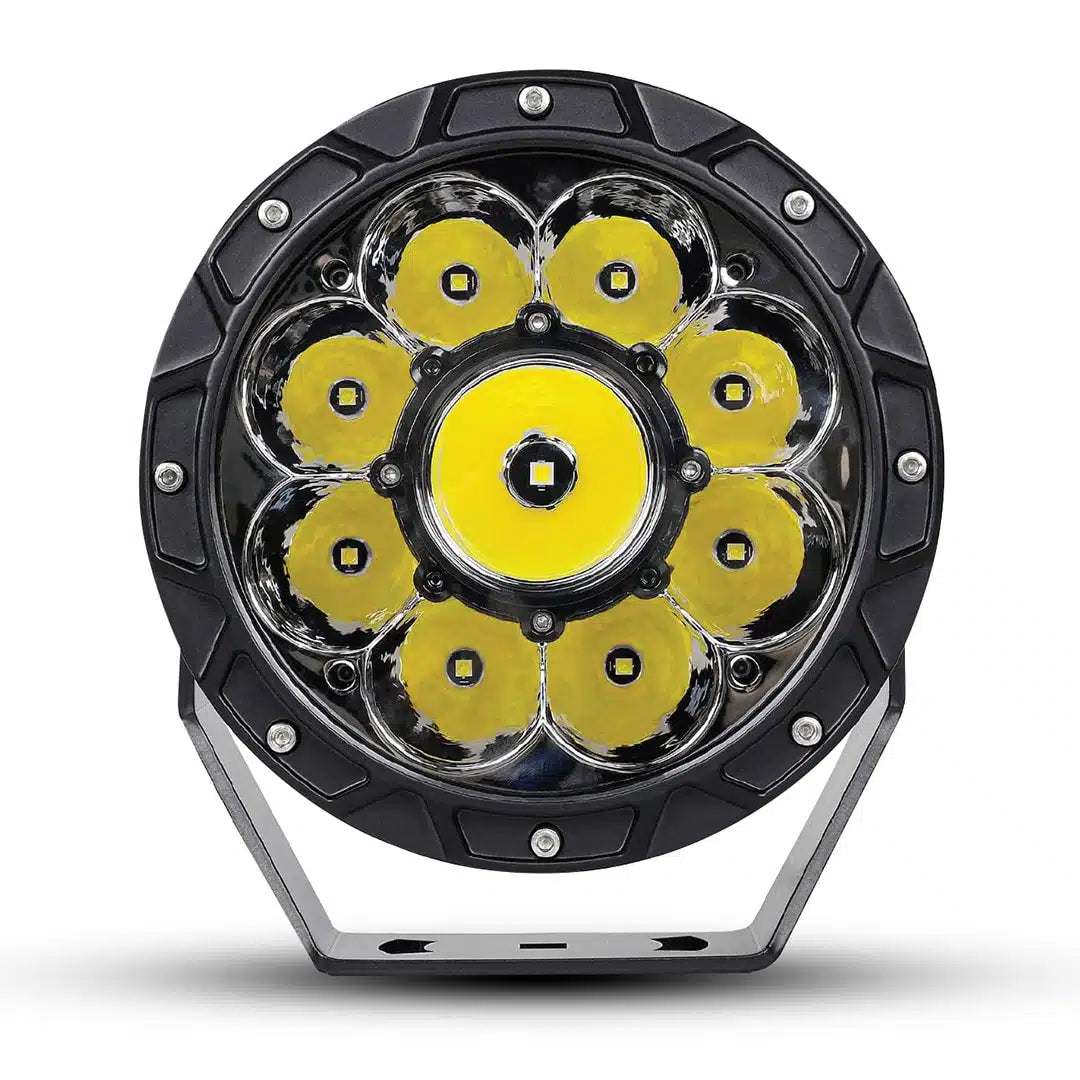 FORCE USA CYCLON 7" HEAVY DUTY LED LIGHT SPOT WHITE (PAIR)