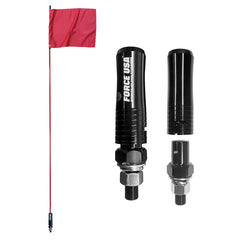FORCE USA RED FULL POLE WITH FLAG & BLACK LOCK TYPE