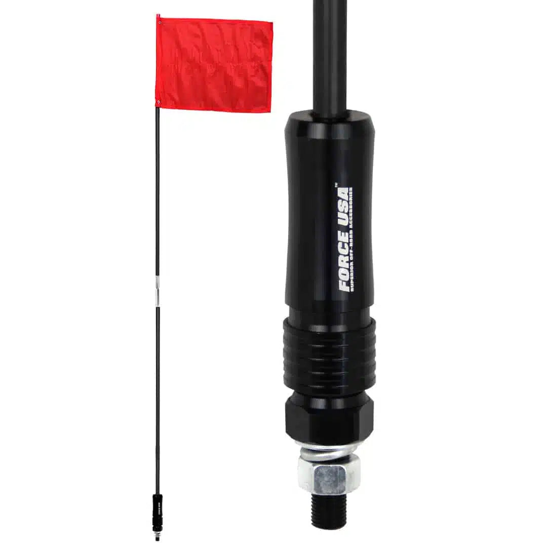 FORCE USA BLACK POLE QUICK RELEASE WITH FLAG