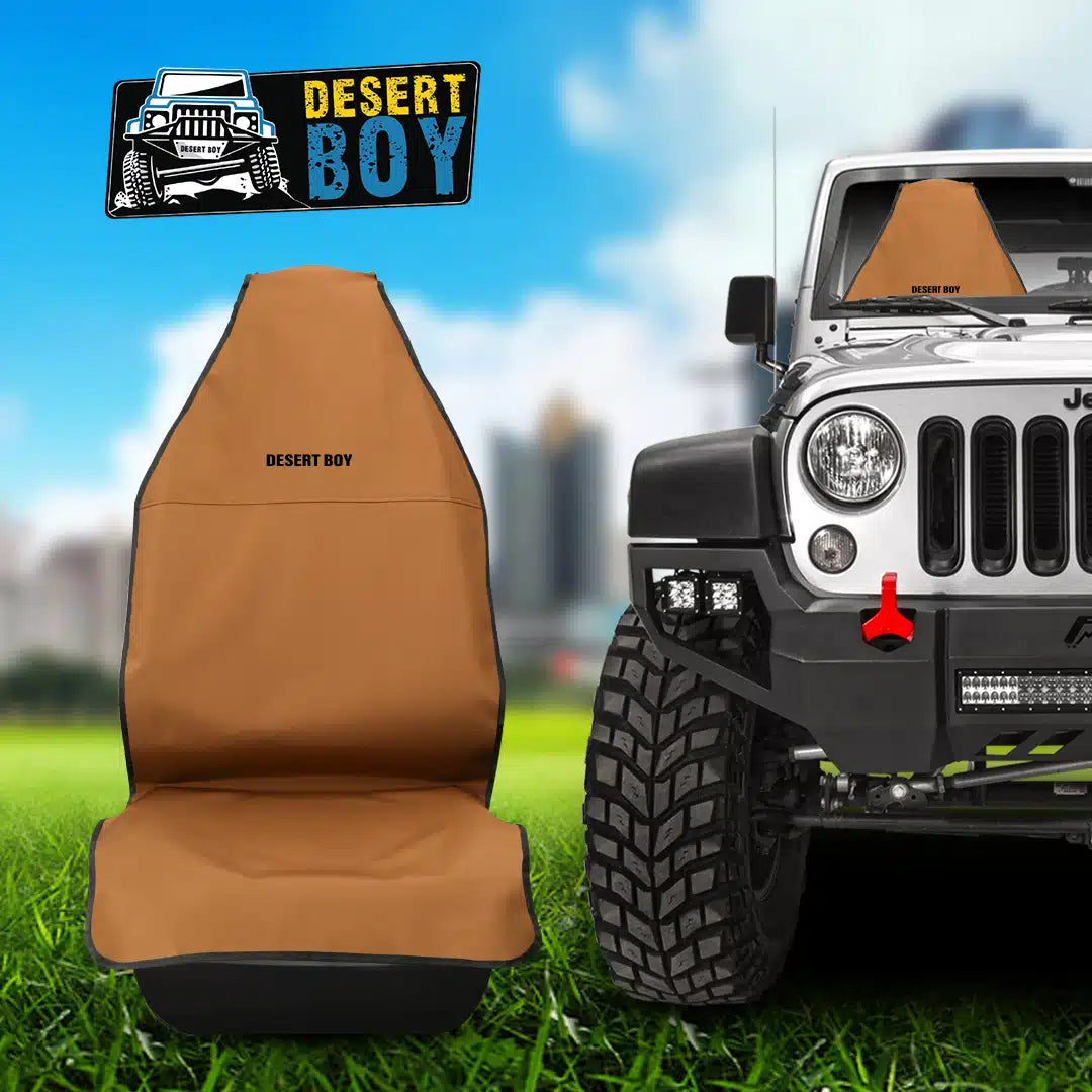 DESERT BOY 2PIECES / SET SEAT COVER YELLOW - Image 3
