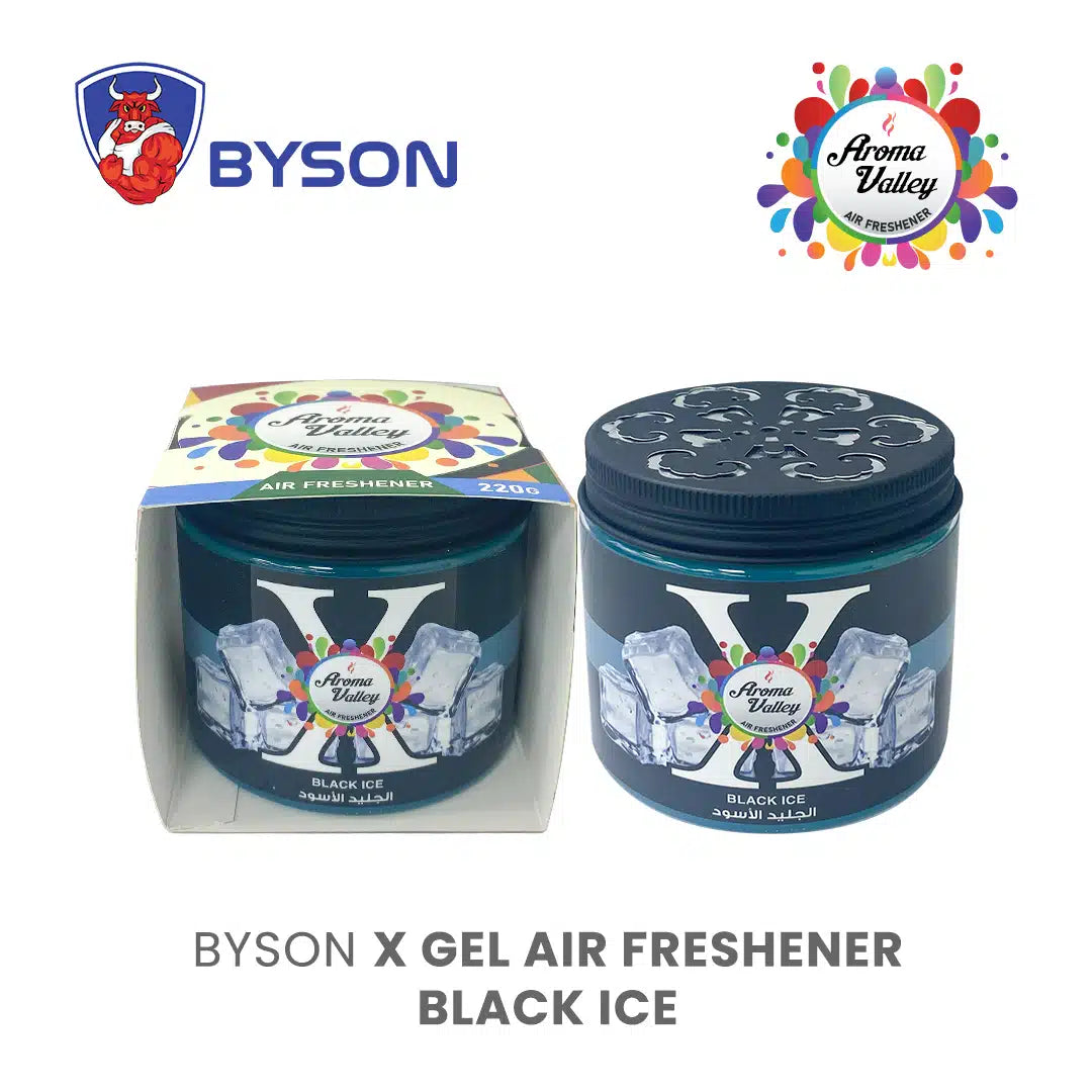 BYSON X GEL AIR FRESHENER-BLACK ICE-LONG-LASTING FRESHNESS FOR EVERY SPACE! - Image 4