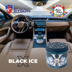 BYSON X GEL AIR FRESHENER-BLACK ICE-LONG-LASTING FRESHNESS FOR EVERY SPACE! - Image 2