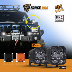 FORCE USA 3 IN COMPACT CUBE DRIVING LUMA LIGHT FOG -WHITE - Image 3