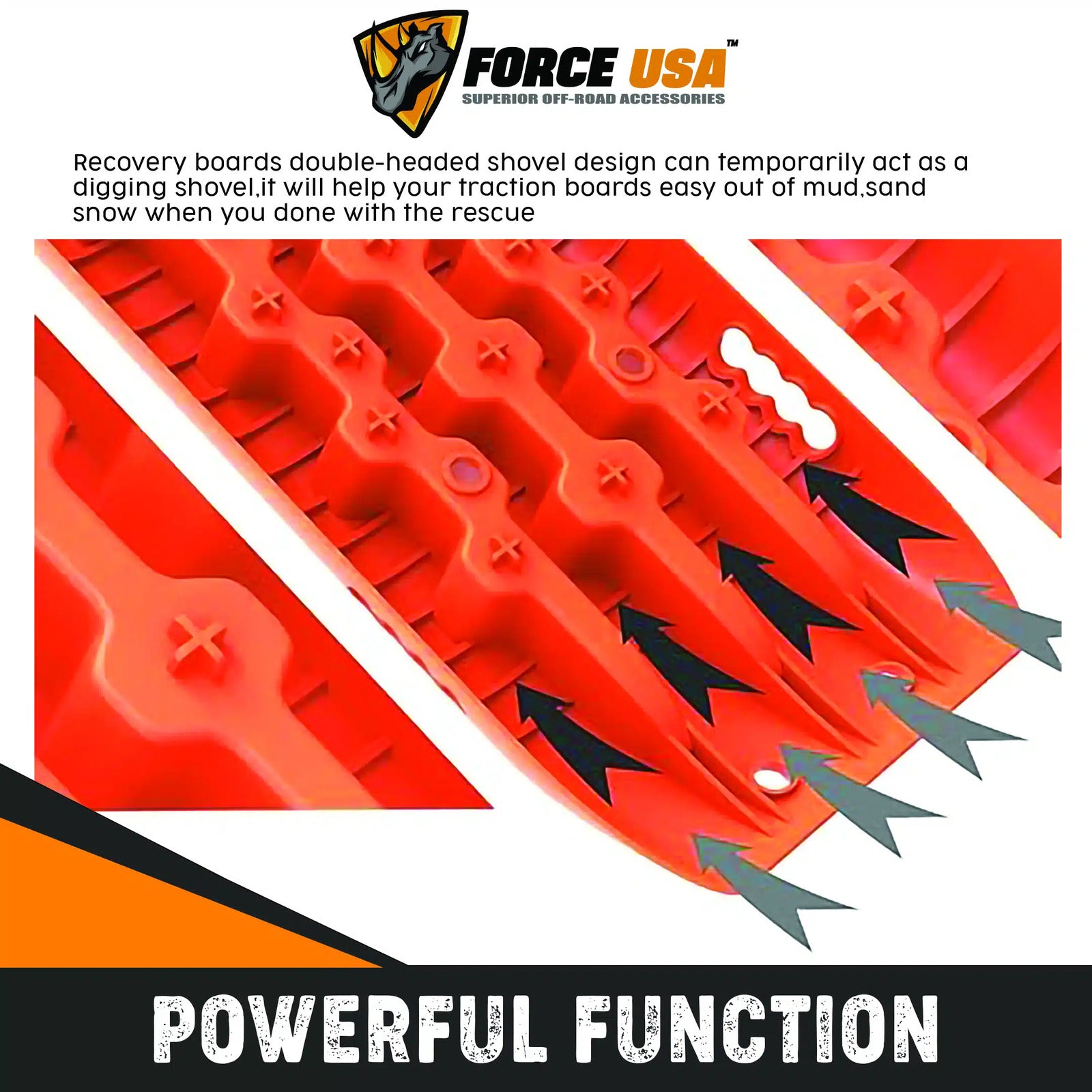 Force USA Traction Boards Off-Road Recovery Track Boards Tire Ladder 4WD - Image 6