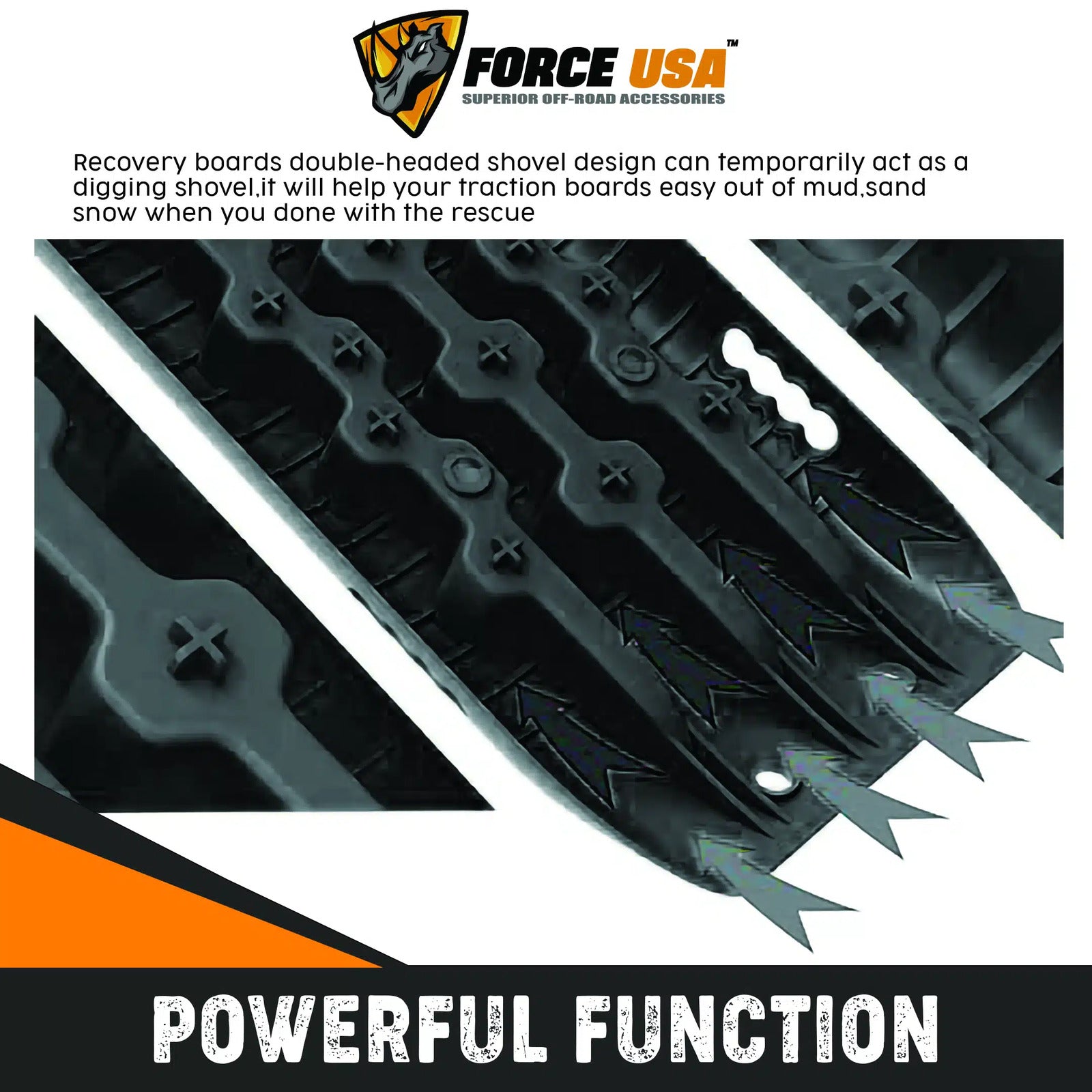 Force USA Traction Boards Off-Road Recovery Track Boards Tire Ladder 4WD - Image 4