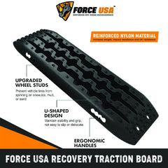 Force USA Traction Boards Off-Road Recovery Track Boards Tire Ladder 4WD - Image 3