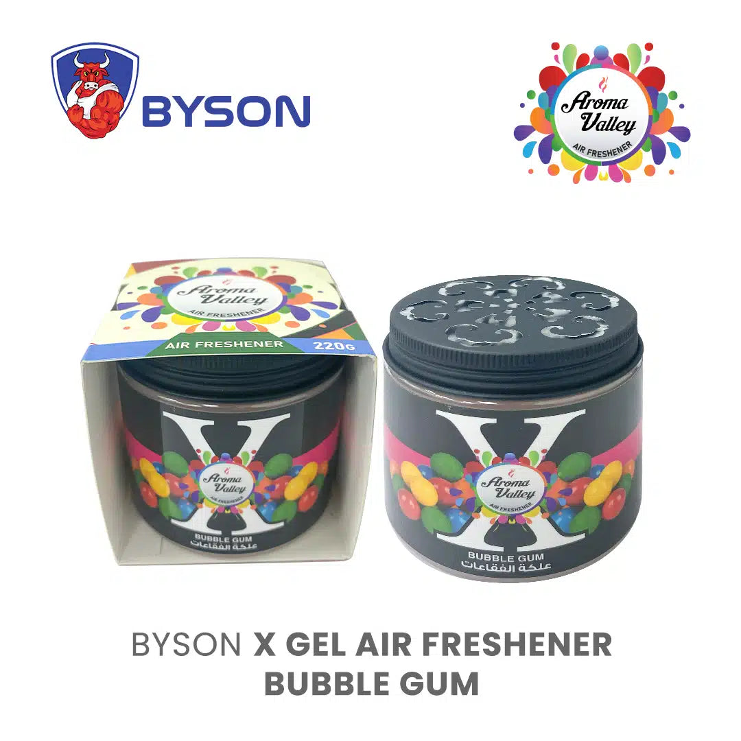 BYSON X GEL AIR FRESHENER-BUBBLE GUM-LONG-LASTING FRESHNESS FOR EVERY SPACE! - Image 4