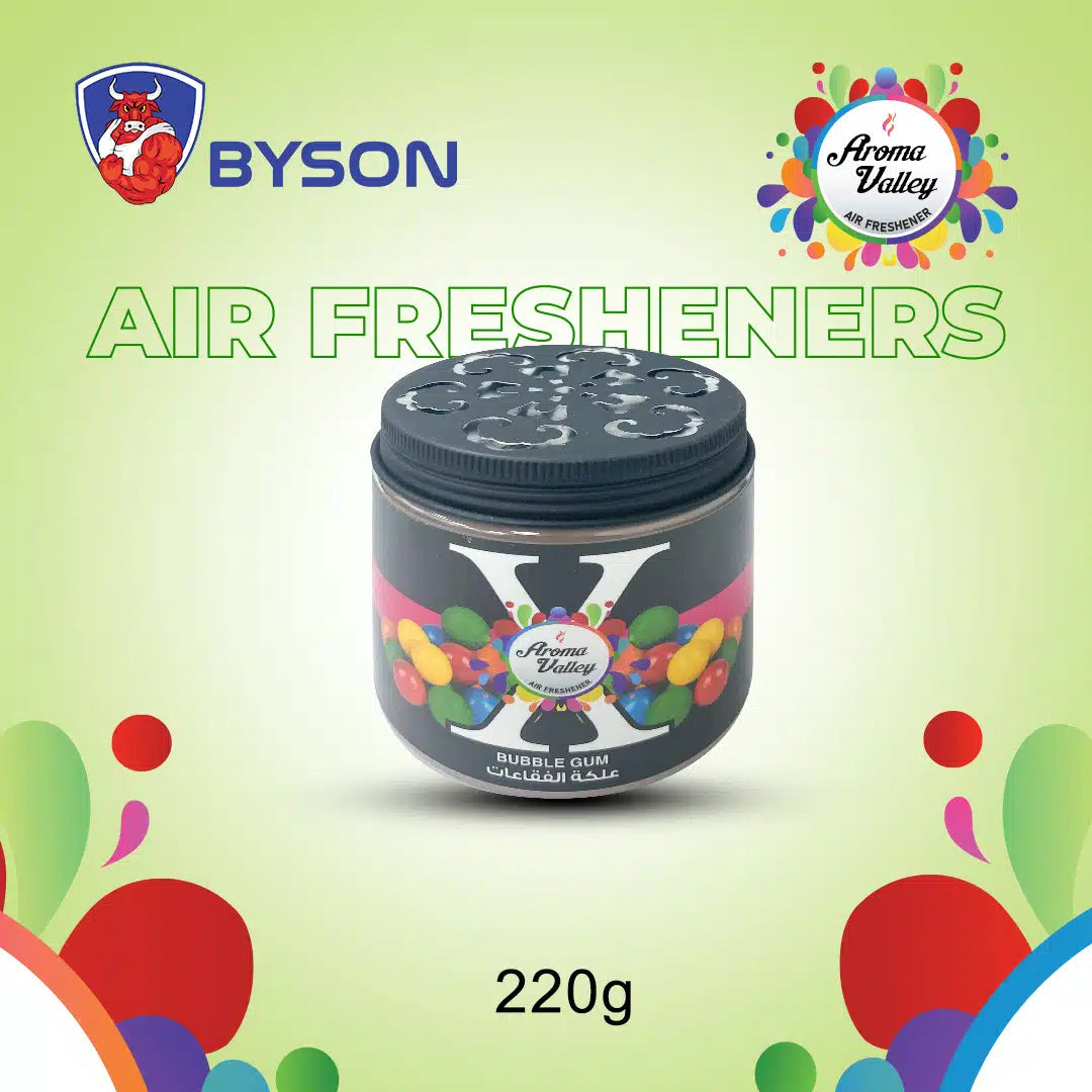 BYSON X GEL AIR FRESHENER-BUBBLE GUM-LONG-LASTING FRESHNESS FOR EVERY SPACE! - Image 3
