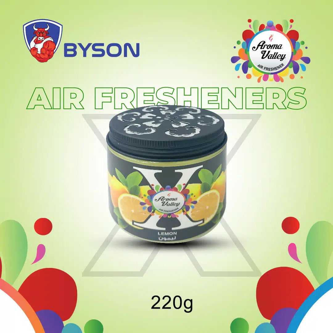 BYSON X GEL AIR FRESHENER-LEMON-LONG-LASTING FRESHNESS FOR EVERY SPACE! - Image 3