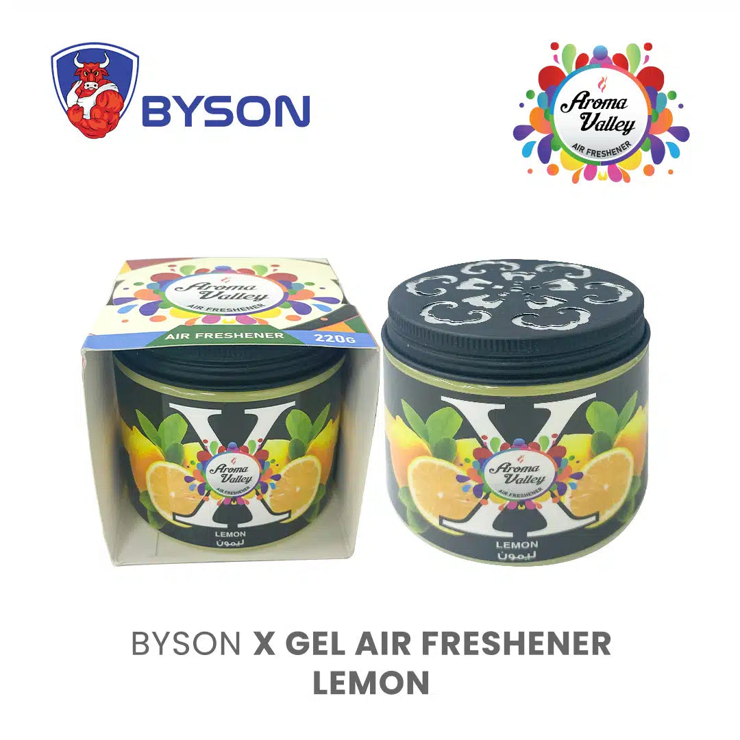 BYSON X GEL AIR FRESHENER-LEMON-LONG-LASTING FRESHNESS FOR EVERY SPACE! - Image 4