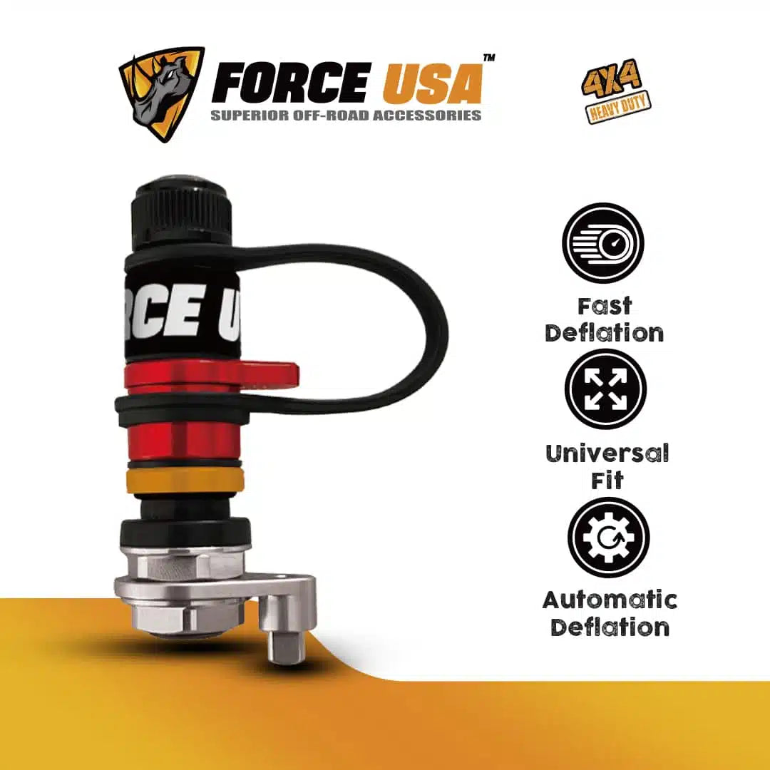 FORCE USA Rapid Deflation Valves (Short)-4-Piece Set - Image 2