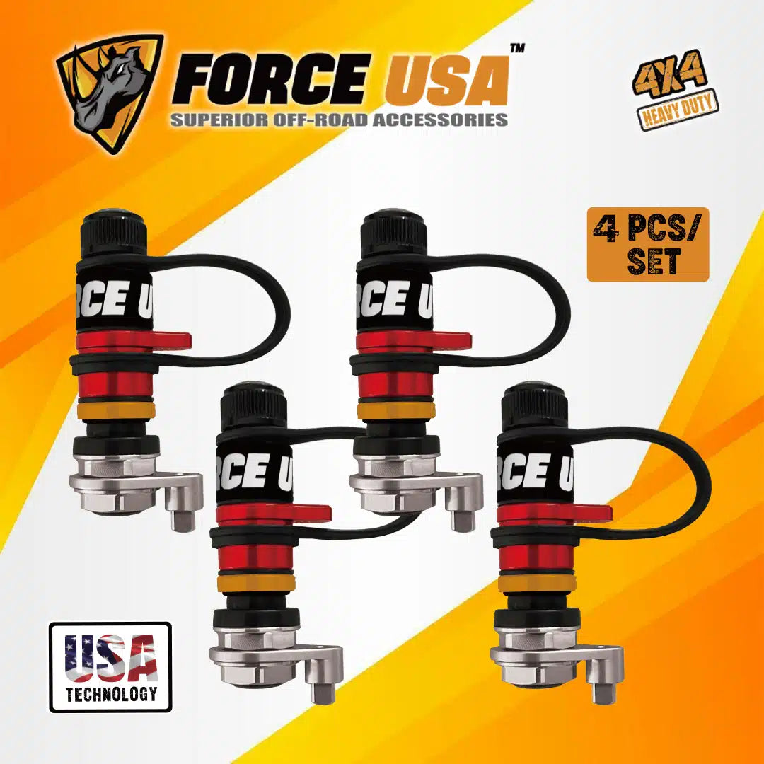 FORCE USA Rapid Deflation Valves (Short)-4-Piece Set - Image 4