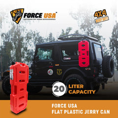 FORCE USA FLAT PLASTIC JERRY CAN- 20-Liter - Image 3