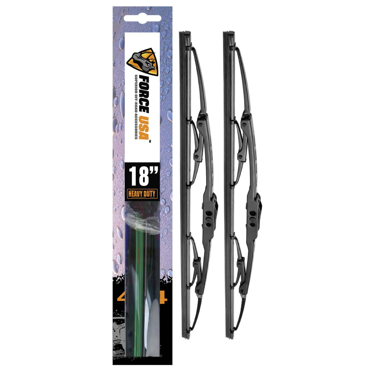 Force USA Advanced Wiper Blades Metal-18"inch