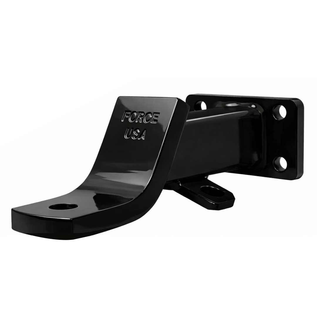 Bracket Hook Medium With Side Hole Bent-Black