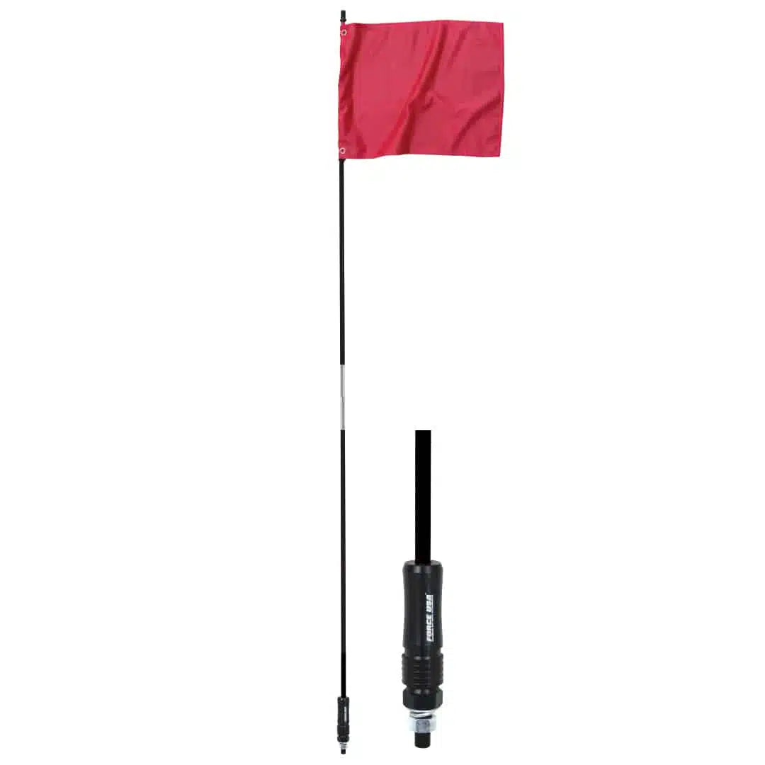 FORCE USA Offroad Red Flag Black Pole