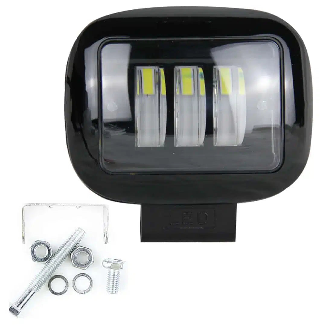 FORCE USA Square Type LED Single Rows Spot Beam Slim Led Pods Work Light-Black