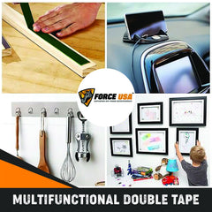 FORCE USA Foam Acrylic Double Sided Tape With Green Release Film Heavy Duty - Image 4