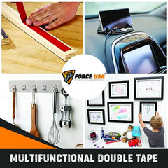 FORCE USA Grey Acrylic Double Sided Tape With Red Release Film Heavy Duty - Image 4