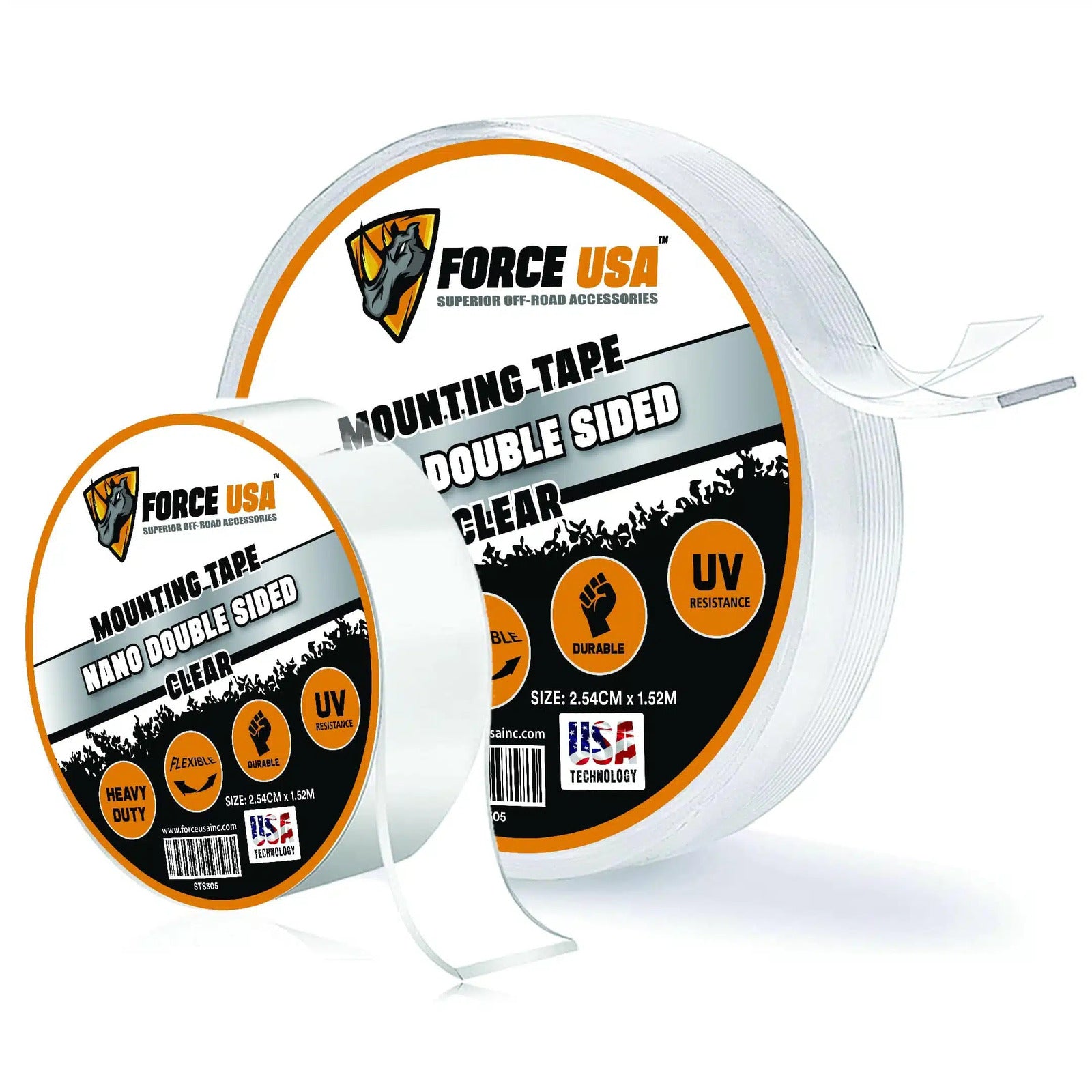 FORCE USA Clear Acrylic Double Sided Tape Heavy Duty 8MM*8M