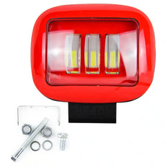 FORCE USA Square Type LED Single Rows Spot Beam Slim Led Pods Work Light-Red