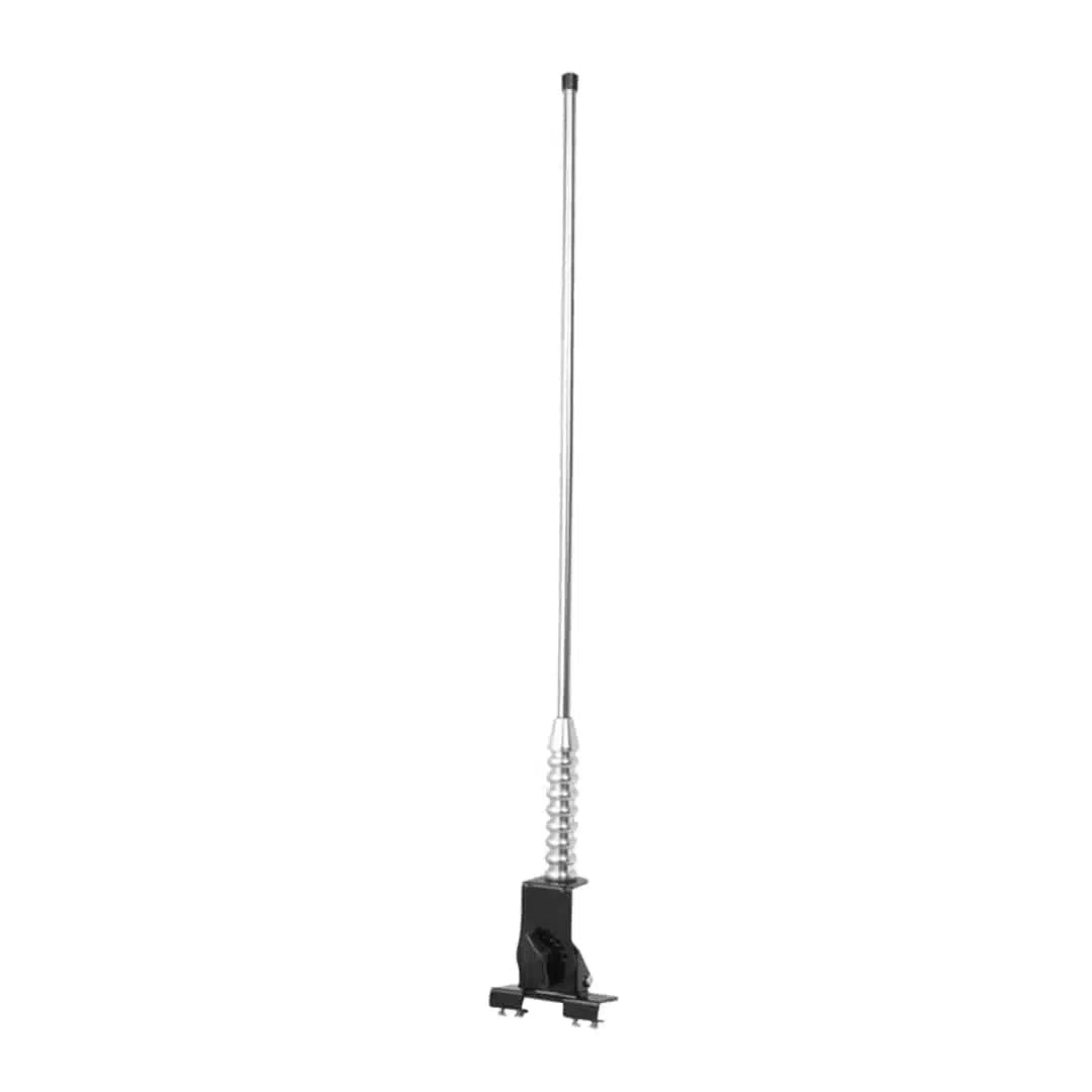 DECORATION ANTENNA BLACK+ROTARY BASE WITH CHROME ANTENNA