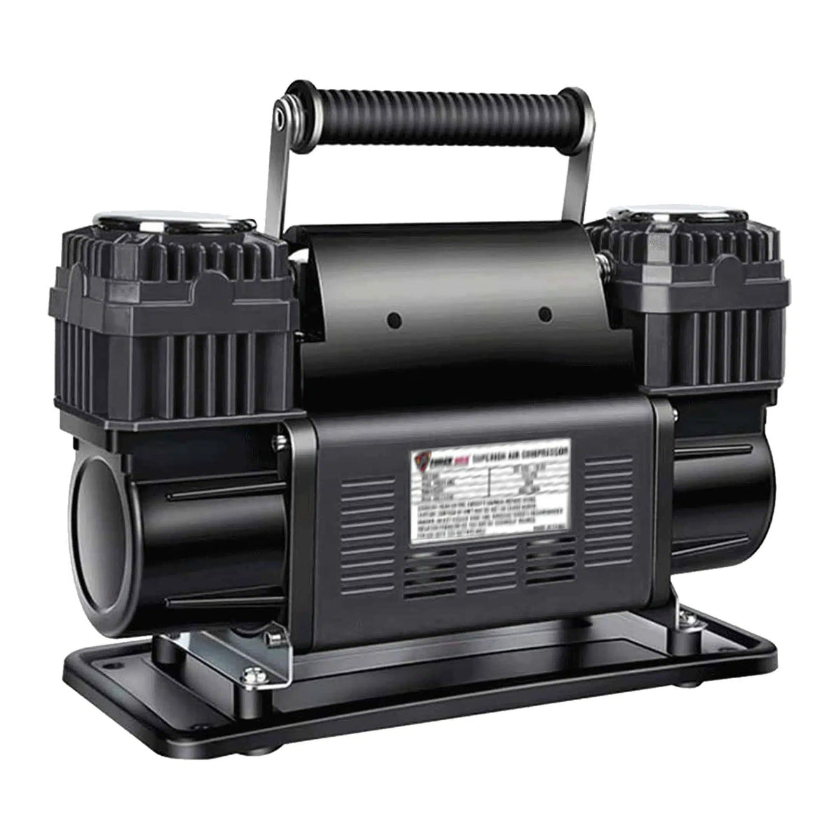 FORCE USA Heavy Duty Double Cylinder Air Compressor (Grey)