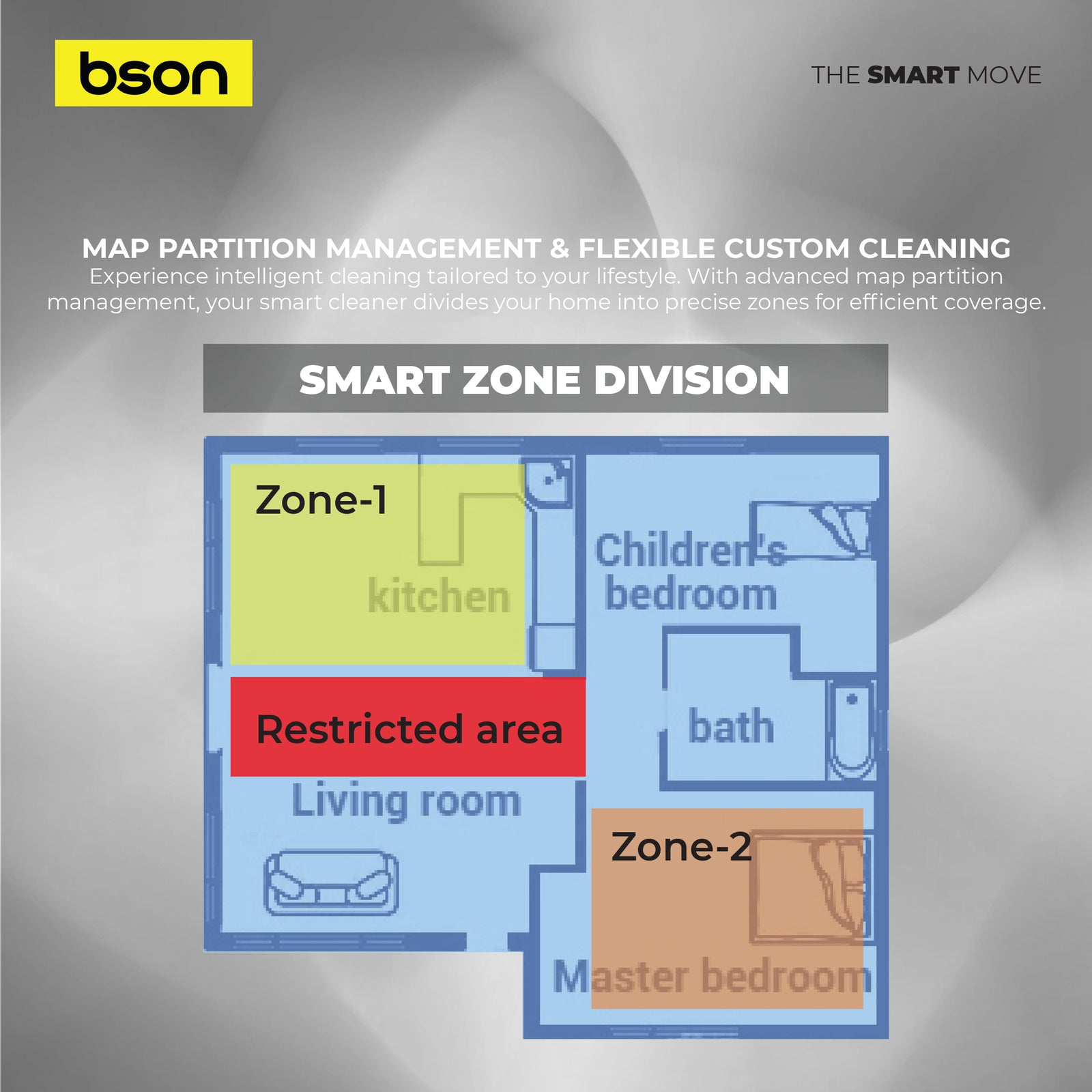 Bson Laser Intelligent Robot Vacuum Cleaner - Image 4