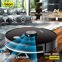 Bson Laser Intelligent Robot Vacuum Cleaner - Image 2