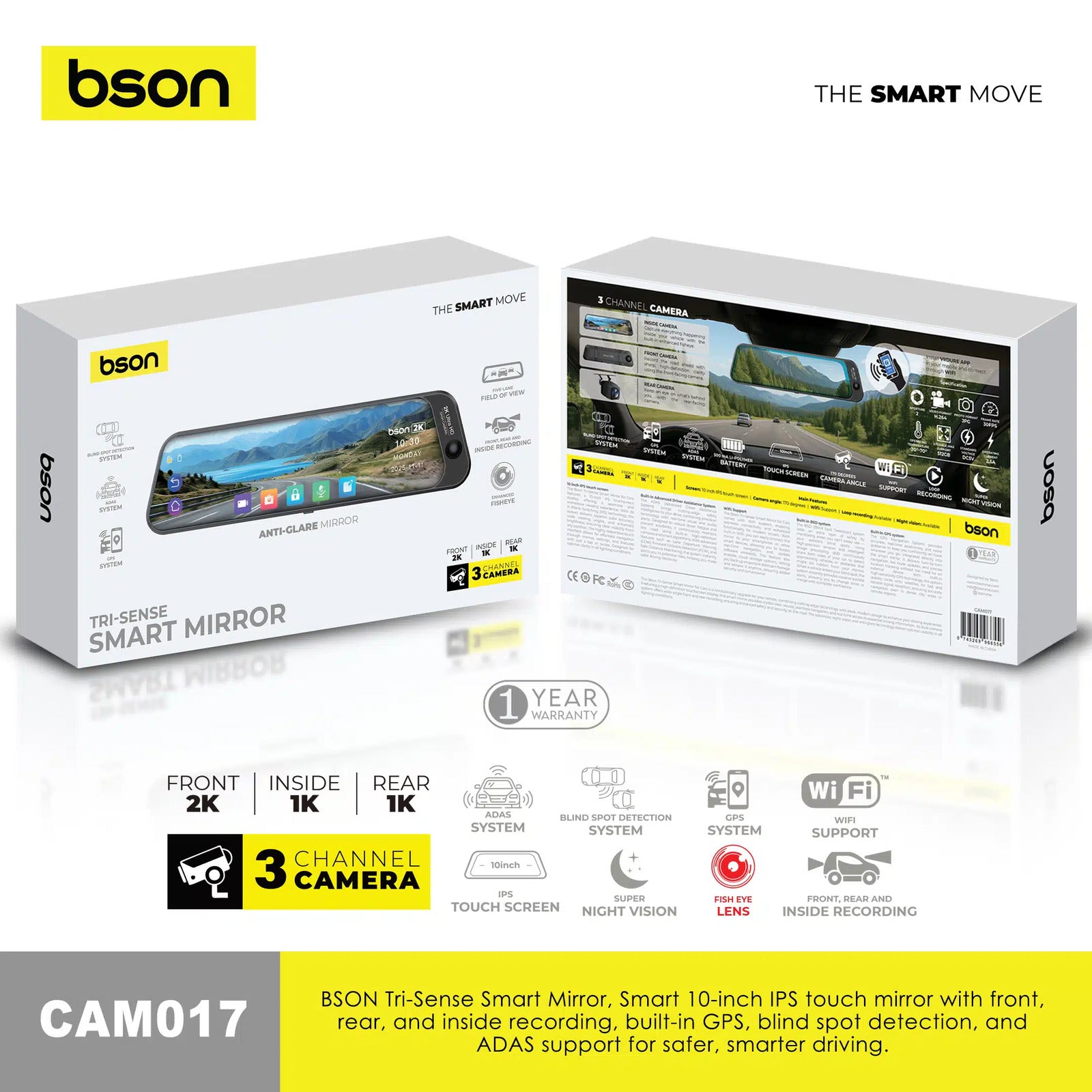 BSON Tri-Sense Smart Mirror - Image 2