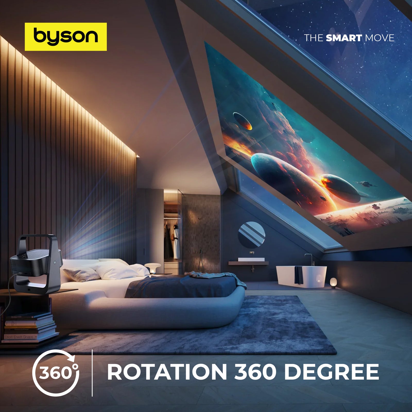 Bson Aurora Smart Home Projector 5G WiFi - Image 2