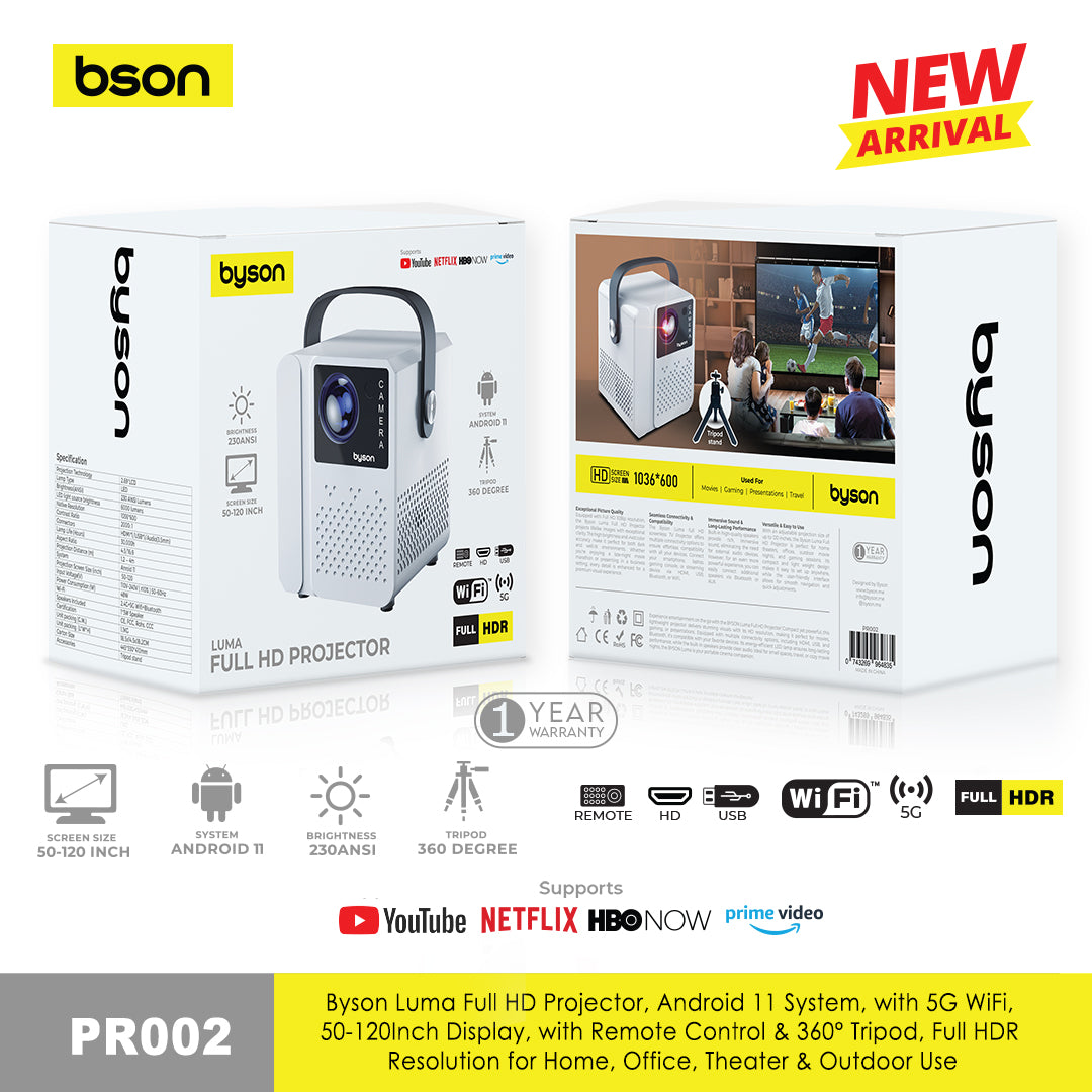 Byson Luma Full HD Projector - Image 2