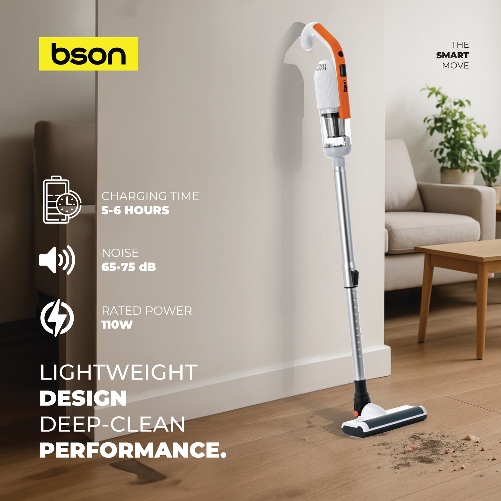 Bson Multipurpose Stick Vacuum Cleaner – 14KPa High Suction - Image 3