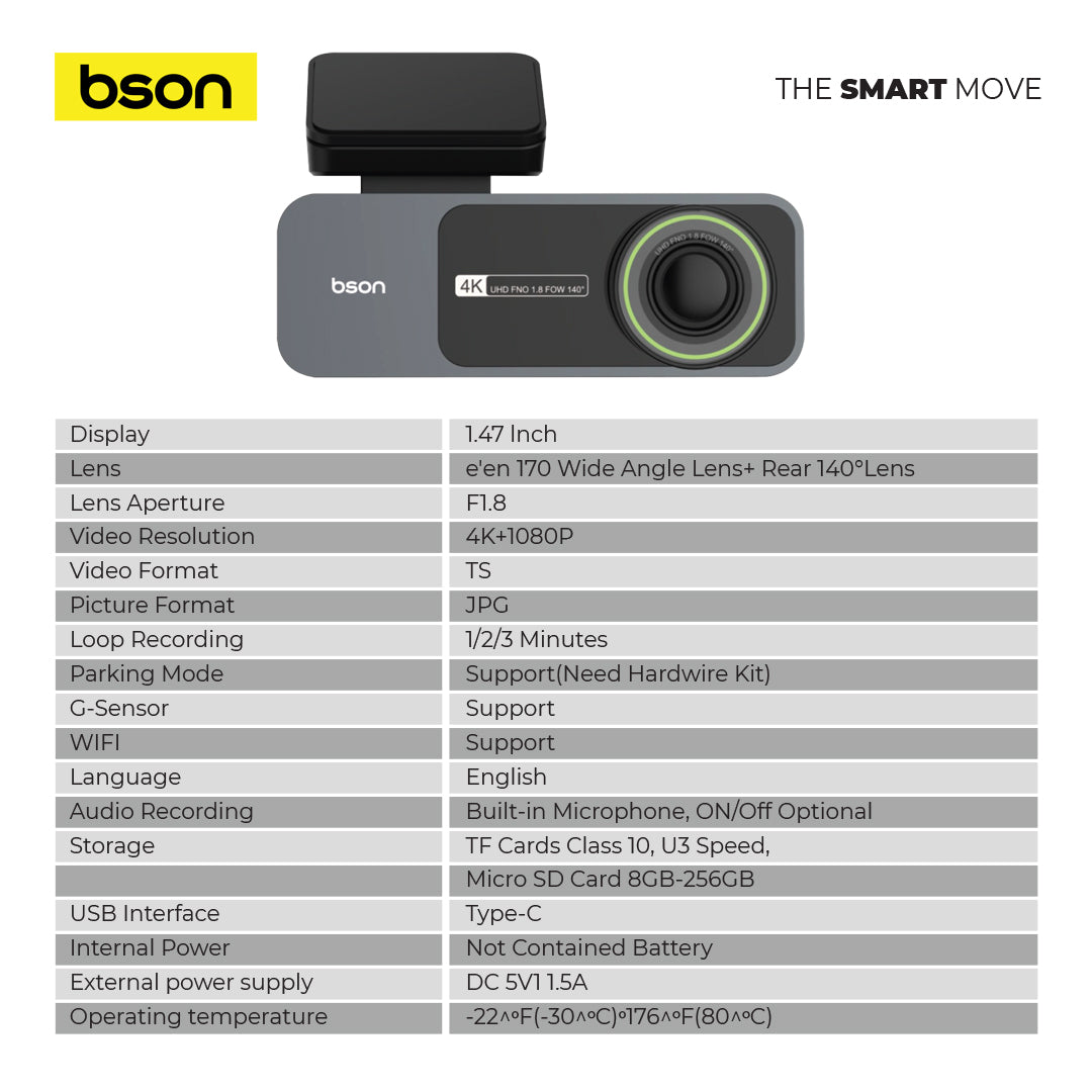 Bson 4K Dash Cam - Image 6
