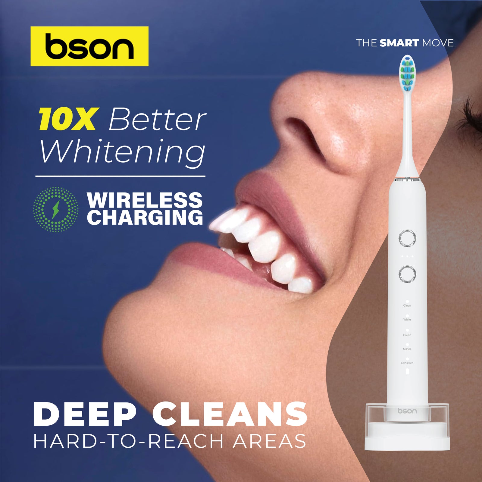 Bson Wireless Sonic Toothbrush With 60-Day Battery Life - Image 4