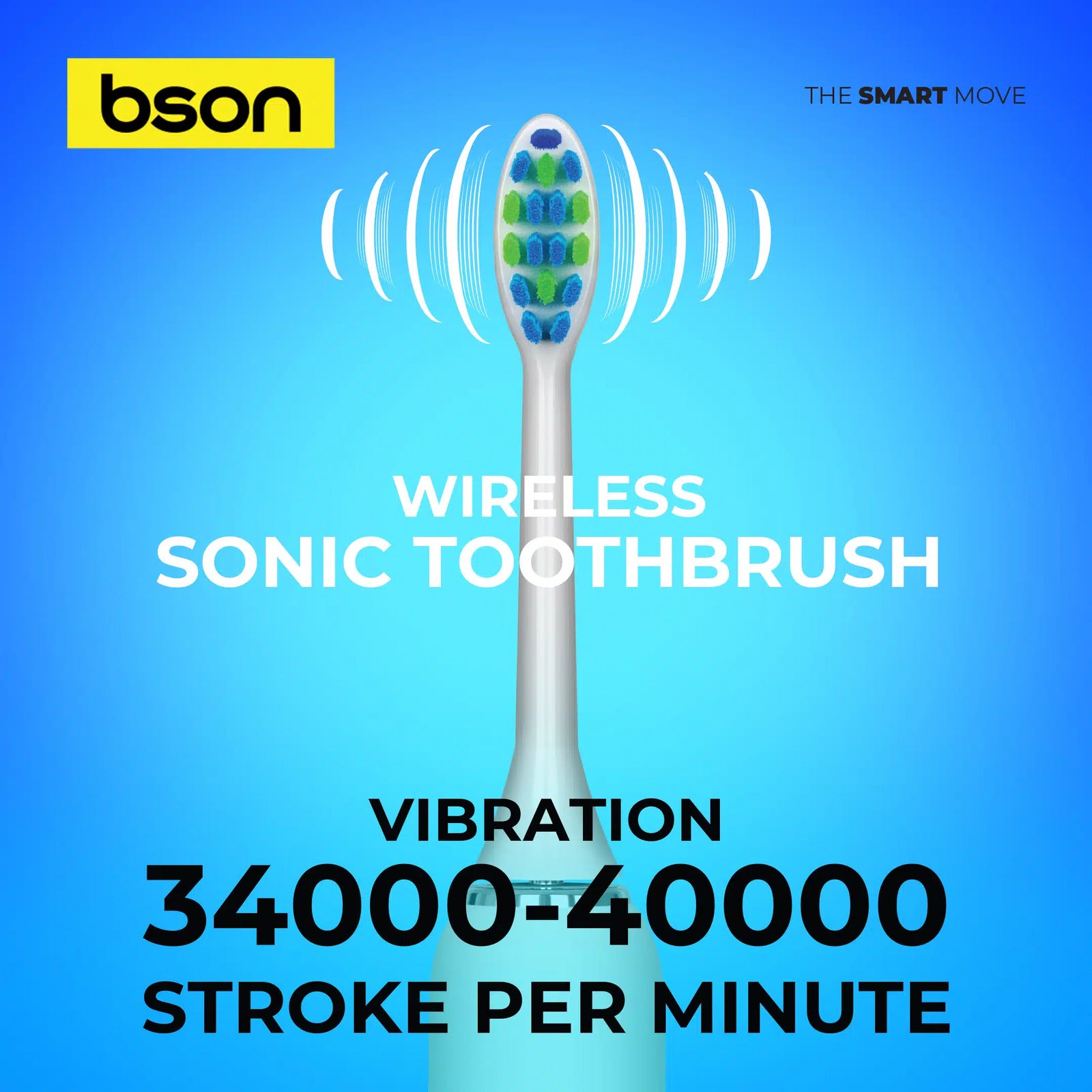 Bson Wireless Sonic Toothbrush With 60-Day Battery Life - Image 2