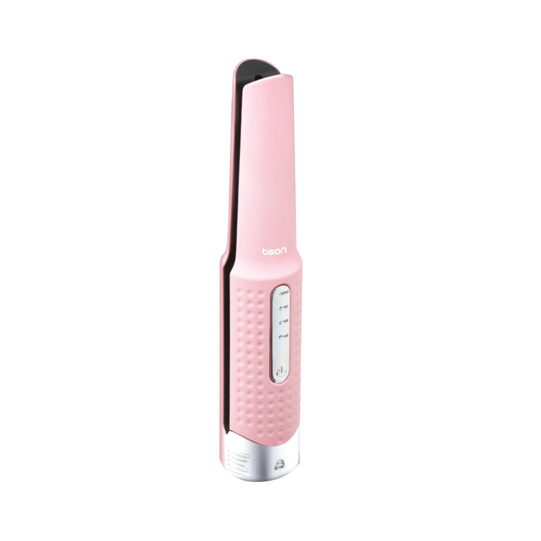 Bson Lock Hair Styler – Wireless Portable Hair Straightener & Curler with