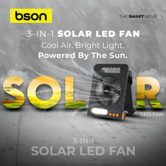 Bson 3 in 1 Solar LED Fan - Image 5